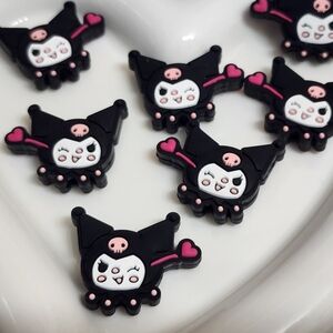 Kuku Focal Beads Silicone 2 Pc Beaded Pen Crafts Badge Keychain Jewelry Making